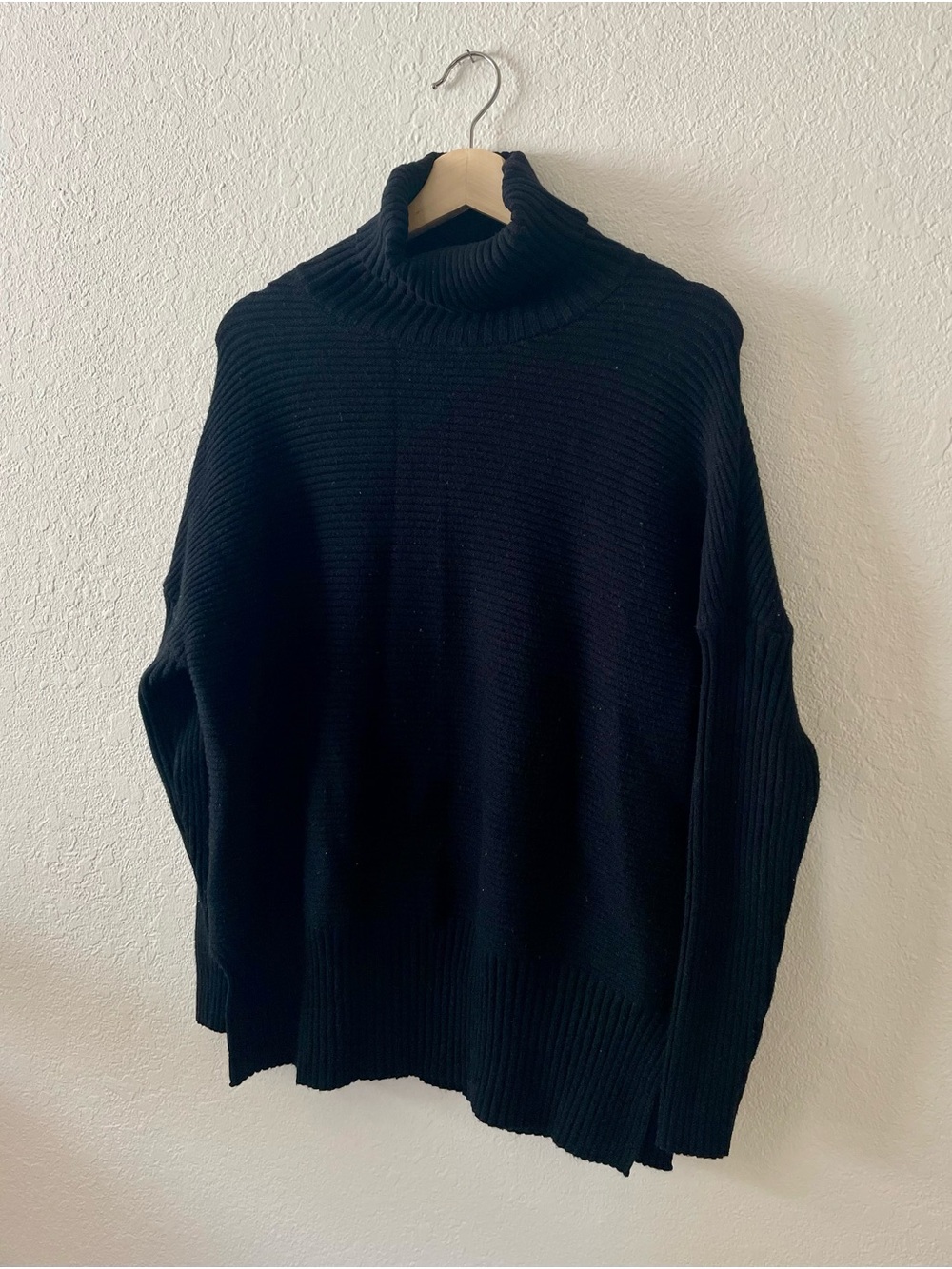 Women’s Maternity Black Turtleneck Knit Sweater SZ Small